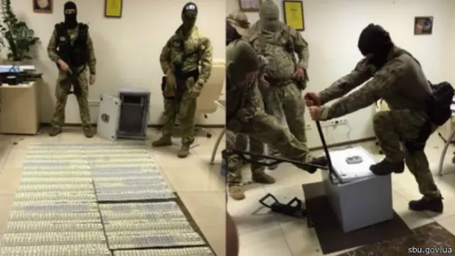 СБУ звітує про затримання хабарників ось такими фото