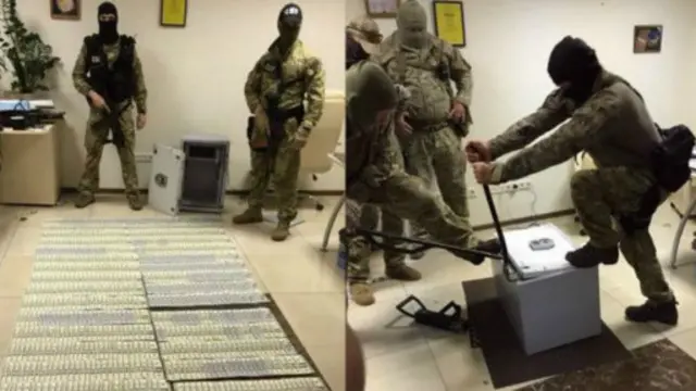 СБУ отчитывается о задержании взяточников вот такими фото