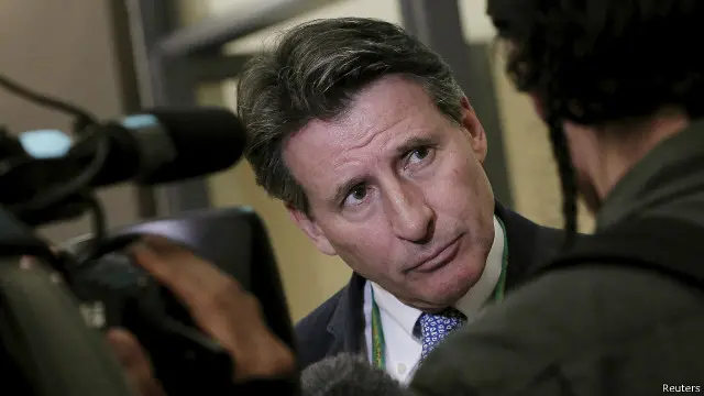 國際田聯副主席塞巴斯蒂安·科答記者問