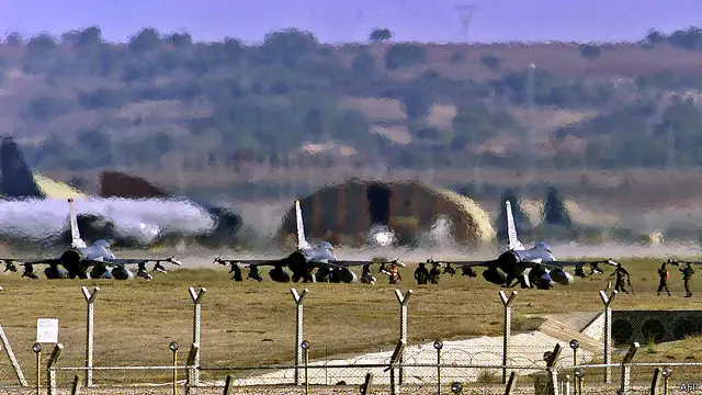 پایگاه اینجرلیک ترکیه پیش از این هم میزبان جنگنده‌های آمریکایی بوده است