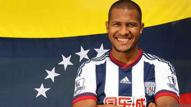 Rondón es el segundo venezolano en jugar en la Liga Premier tras el paso del defensa Fernando Amorebieta por el Fulham en 2013.