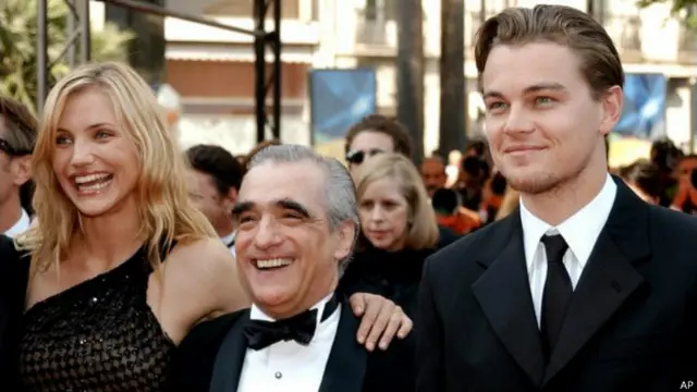 Камерон Диаз, Мартин Скорсезе и Леонардо Ди Каприо