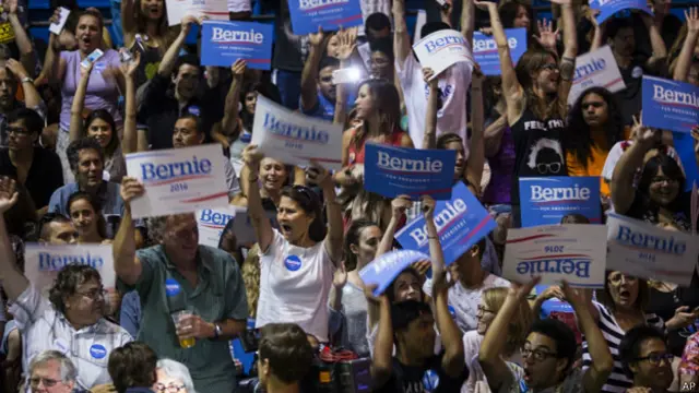 Nhiều người ủng hộ các chính sách của ông Sanders