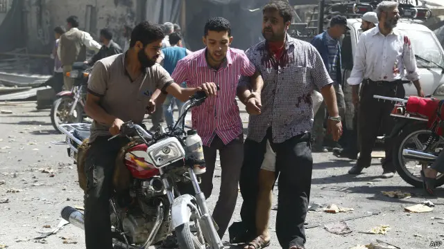 الغوطة الشرقية كانت من المناطق التي تعرضت لقصف الطيران السوري.