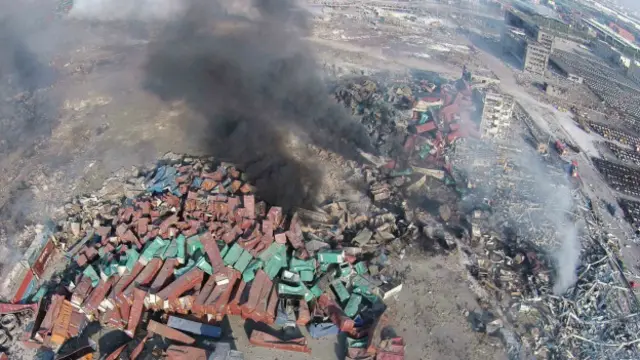 天津爆炸造成的损失，远不止附近堆场被烧毁的汽车。