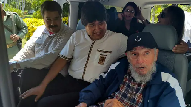 Castro y Maduro fueron al hotel a buscar a Morales.