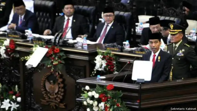 Presiden Jokowi menyoroti beragam hal dalam pidatonya di hadapan anggota MPR/DPR.