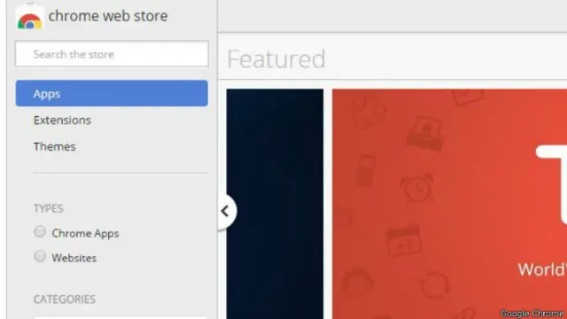 गूगल क्रोम वेब स्टोर