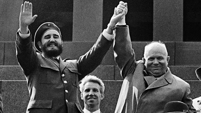 Фидель Кастро и Никита Хрущев