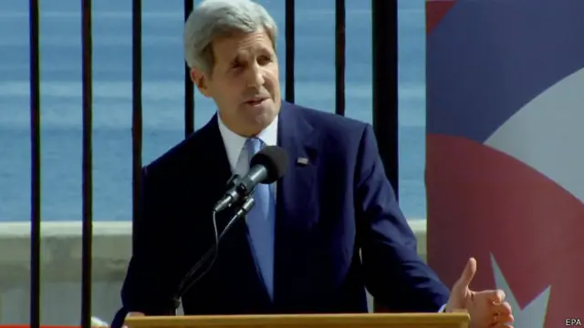 Ông John Kerry là ngoại trưởng Mỹ đầu tiên thăm Cuba từ 1961