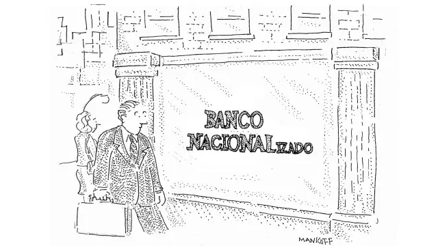 La problemática reciente con los bancos en una viñeta de "The New Yorker".