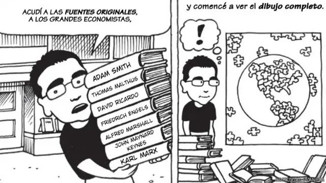 Michael Goodwin hace un repaso de la economía desde el Neolítico hasta nuestros días con una intención divulgativa.