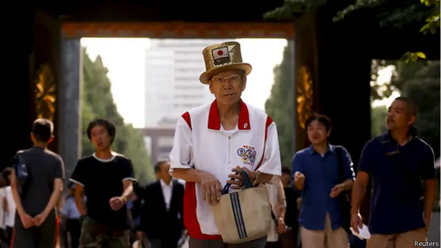 日本民众前往靖国神社