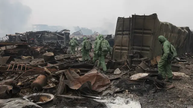 天津市安监局副局长高怀友在有关爆炸事故的第四次新闻发布会上表示，初步认定了在爆炸现场存放的化学品种类。