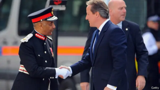 英国首相卡梅伦出席纪念活动