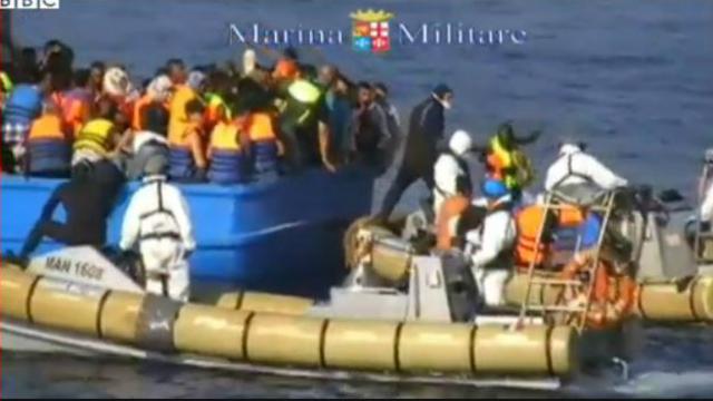 Спасательная операция итальянских ВМС
