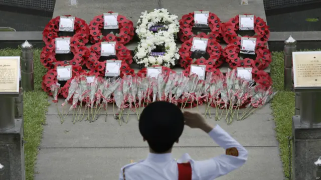 香港的“重光纪念仪式”周日（16日）早上在中环大会堂举行。