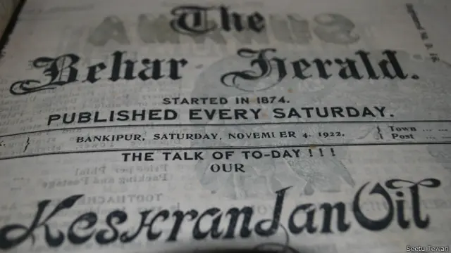 बेहार हेराल्ड का 1922 का संस्करण