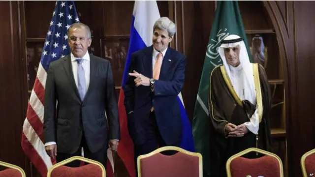 Rusya, ABD ve Suudi Arabistan dışişleri bakanlarının Doha buluşması 