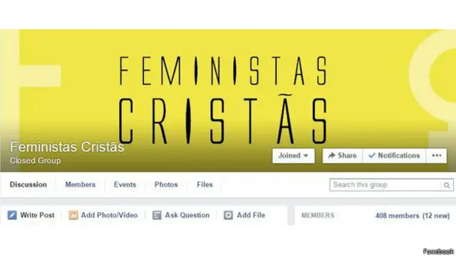Con 400 miembros, es la mayor comunidad de evangélicas feministas en Facebook en Brasil.