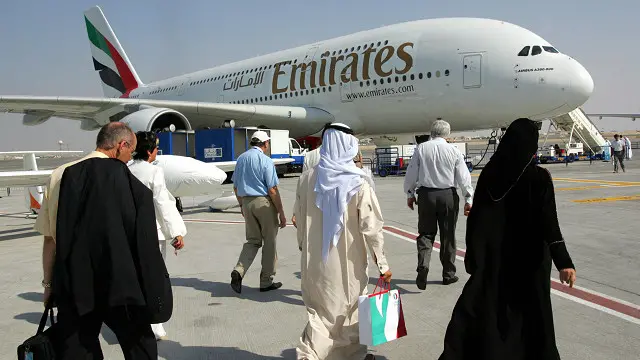 Tuyến bay của hãng Emirates trên chặng Thượng Hải - Dubai thường dùng máy bay Airbus A380
