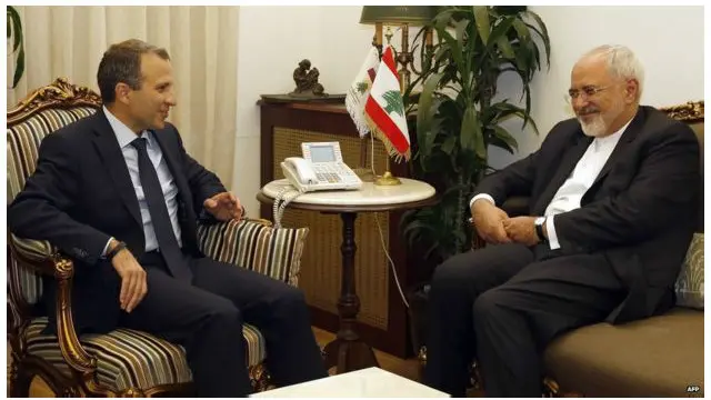 جواد ظريف ونظيره اللبناني