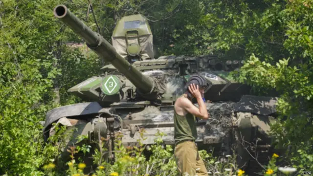 Танк на востоке Украины