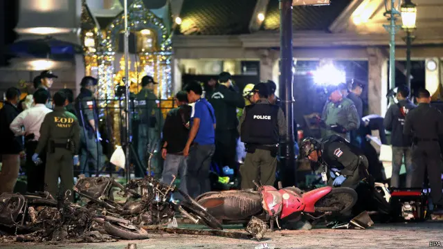 曼谷爆炸现场
