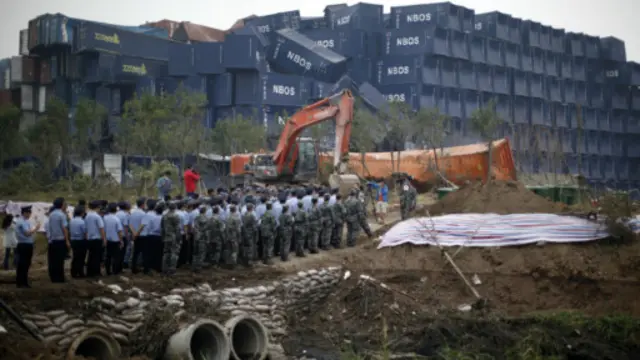 天津港大爆炸现场