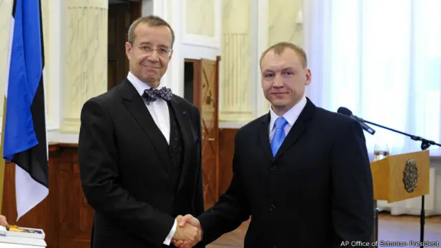 Кохвер с президентом Эстонии