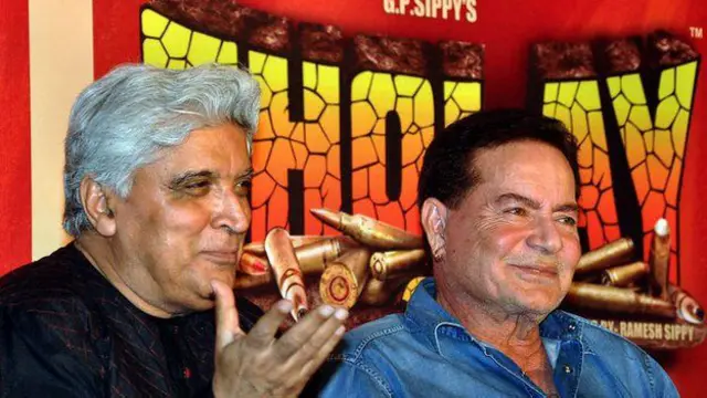 جواد اختر و سلیم خان نویسندگان شعله