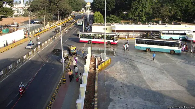 मैसूर सिटी बस स्टैंड.