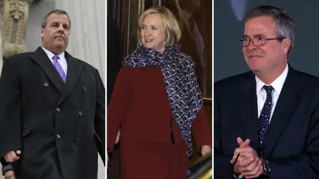 克里斯蒂、希拉里和杰布·布什都关注自己体重