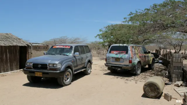 Vehículos de políticos en campaña