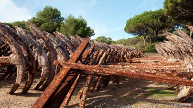 是的，就像這樣的鐵 — 只是沒有鐵鉤和鐵鏽（圖片來源： Jon Wilson/SPL）