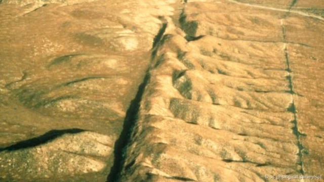 聖安德烈斯斷層會觸發大地震（圖片來源： US Geological Survey/SPL）