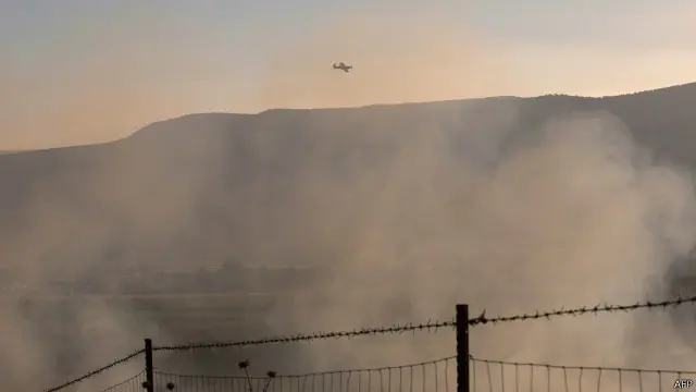 قصفت صواريخ الخميس على مناطق شمالي إسرائيل من تجاه الأراضي السورية. 