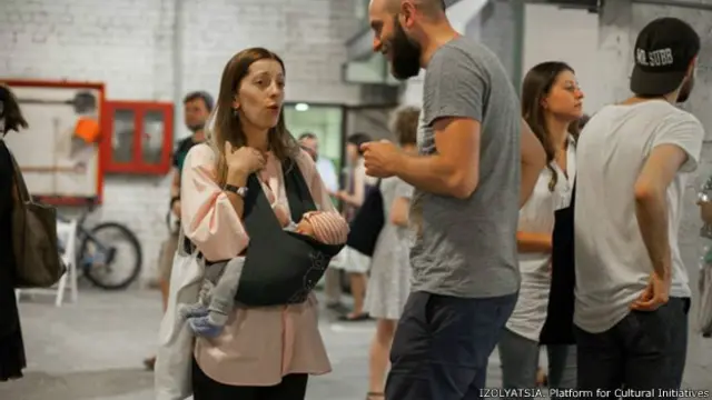 Катерина і Яків на заході культурної платформи "Ізоляція"