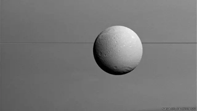 ڈائیونی کی چوڑائی 1122 کلو میٹر ہے اور اس کی بیرونی سطح برفانی اور اندرونی سطح پتھریلی ہے