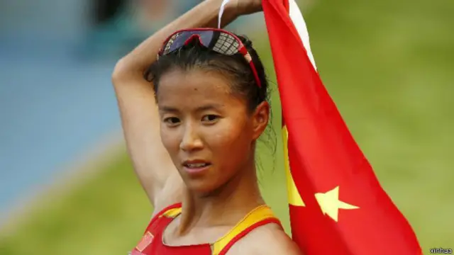 女子20公里竞走运动员刘虹