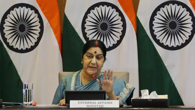 سشما سوراج نے کہا تھا کہ پاکستان اور بھارت کی بات چیت میں کسی تیسرے فریق کی موجودگی کا کوئی امکان ہی نہیں ہے۔