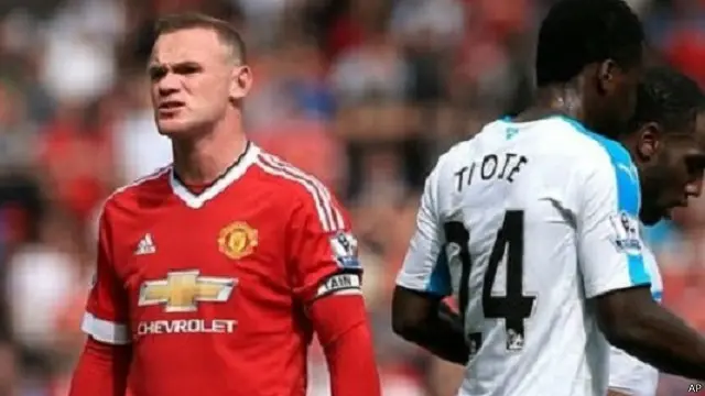 لم يحرز روني أية أهداف لصالح مان يونايتد منذ بداية الدوري الإنجليزي