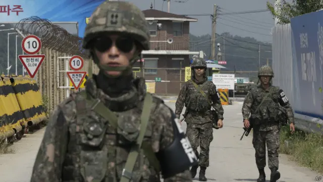 Militer Korsel mengerahkan pasukan di dekat perbatasan.