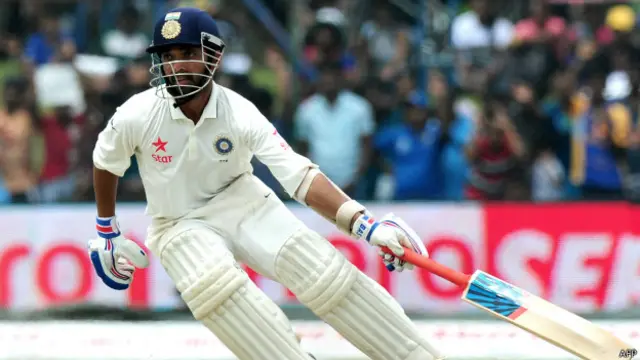 بھارت کی جانب سے دوسری اننگز میں ریہانے نے سنچری سکور کی