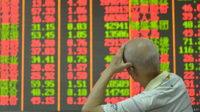 Bursa saham Shanghai.