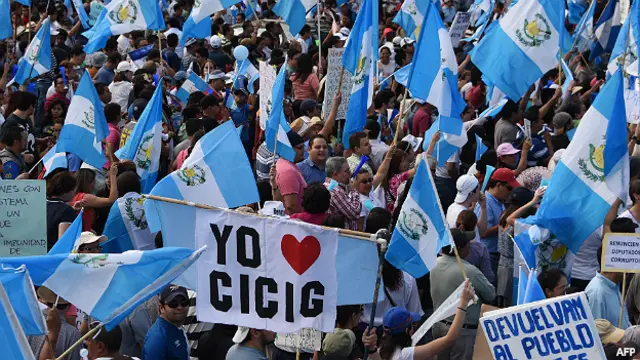Protestas en Guatemala