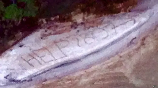 Polícia informou que estava prestes a direcionar as buscas para outra área quando viu o SOS