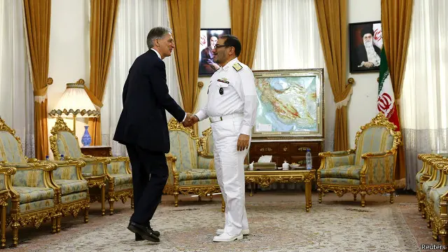 وزیر خارجه بریتانیا با شماری از مقام‌های ایران از جمله علی شمخانی، دبیر شورای عالی امنیت ملی دیدار کرده است