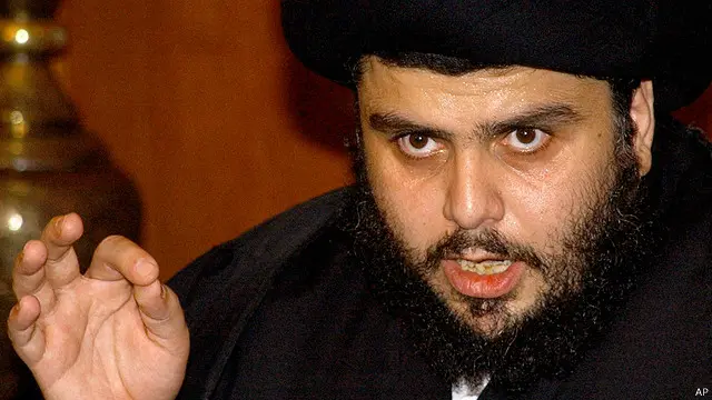 أمر الصدر مؤيديه بإنهاء اعتصامهم عند بوابات المنطقة الخضراء بعد موافقة العبادي على تغيير وزارته