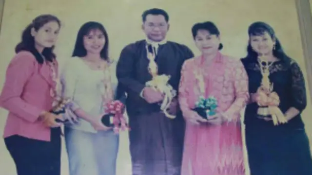Director Maung Tin Oo and Family